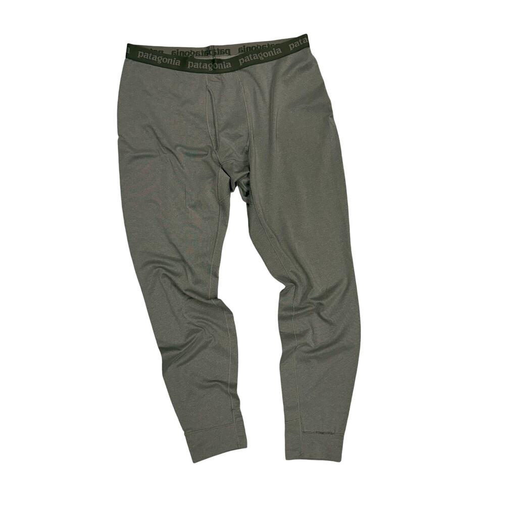 Patagonia Men’s Capilene Midweight Bottoms Gray XL Elastic Waist Longjohns 44486